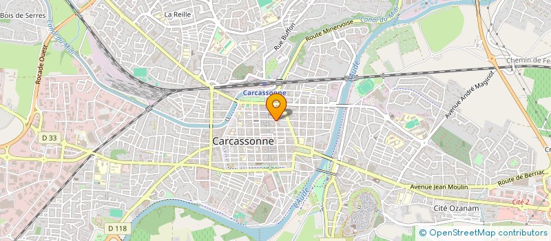 localisation de l'entreprise OD'A LA BEAUTE à CARCASSONNE