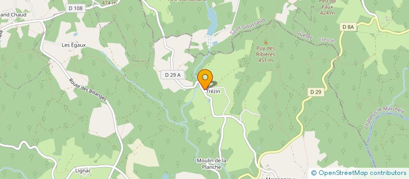 localisation de l'entreprise OD FIBRE à LES BILLANGES