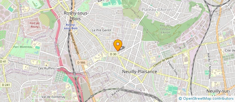 localisation de l'entreprise OD-GESTION à ROSNY-SOUS-BOIS