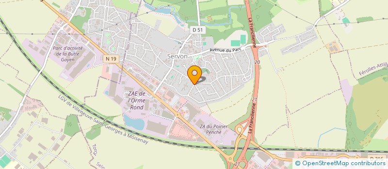 localisation de l'entreprise OD-IM  SERVON