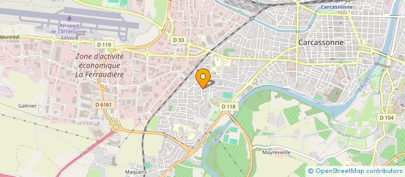 localisation de l'entreprise OD IMMO à CARCASSONNE