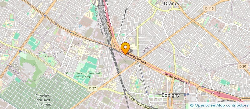 localisation de l'entreprise OD MACONNERIE  BOBIGNY