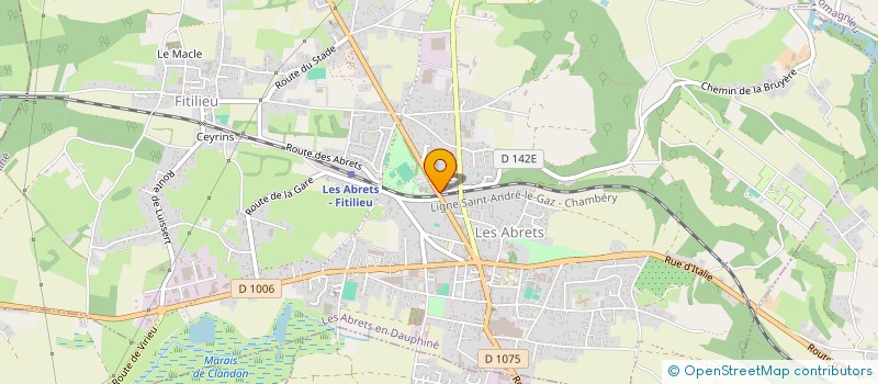 localisation de l'entreprise OD RENOVATION  LES ABRETS-EN-DAUPHINE