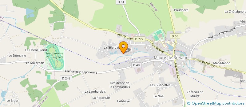 localisation de l'entreprise ODA  VAL D'ANAST