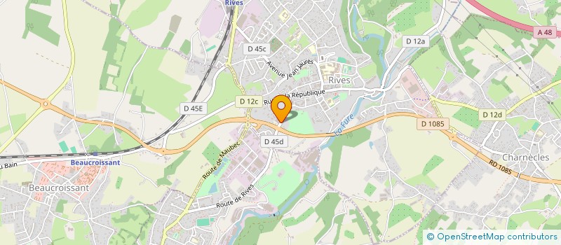 localisation de l'entreprise ODA  RIVES