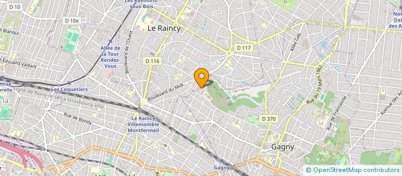 localisation de l'entreprise ODAA à GAGNY