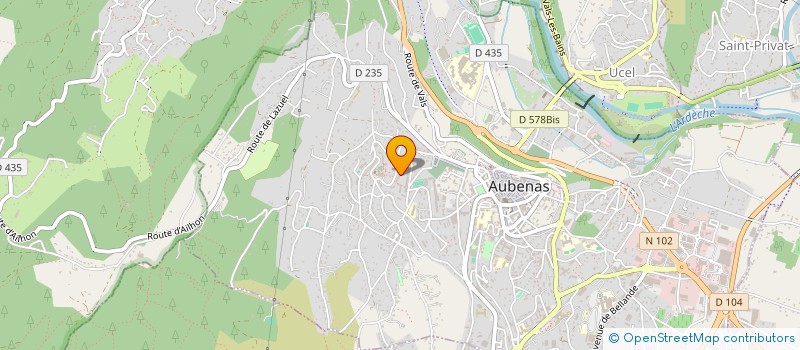 localisation de l'entreprise ODABASI MACONNERIE GENERALE à AUBENAS