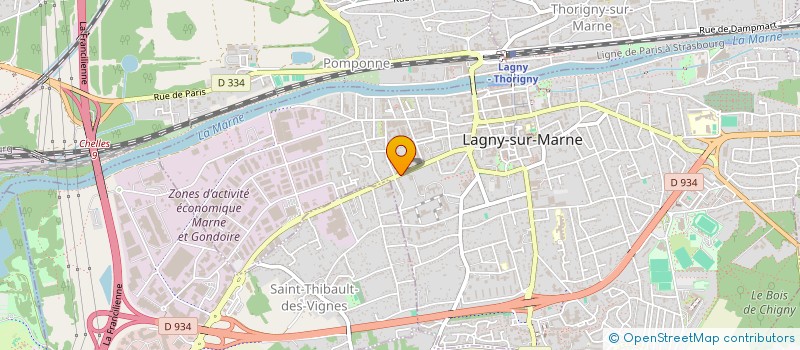 localisation de l'entreprise ODACEL  LAGNY-SUR-MARNE