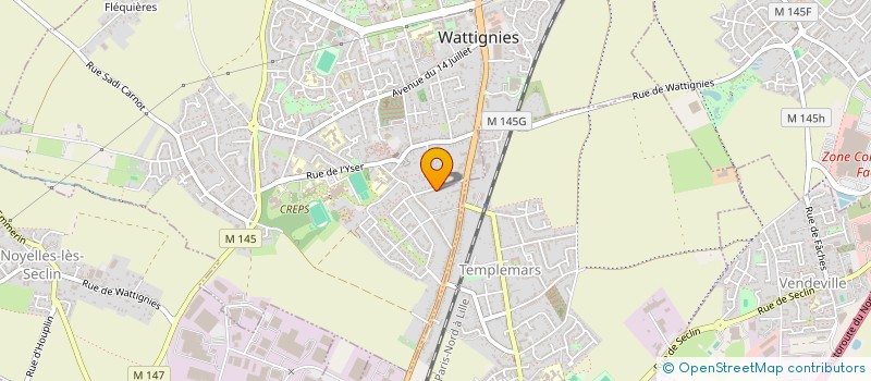 localisation de l'entreprise ODAERT à WATTIGNIES