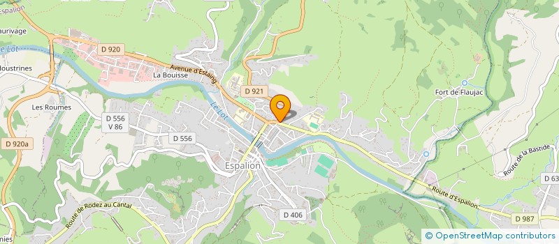 localisation de l'entreprise ODAJ BEAUTE  ESPALION