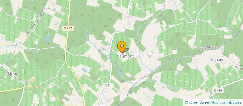 localisation de l'entreprise ODALAVIE EDITION  CAUMONT