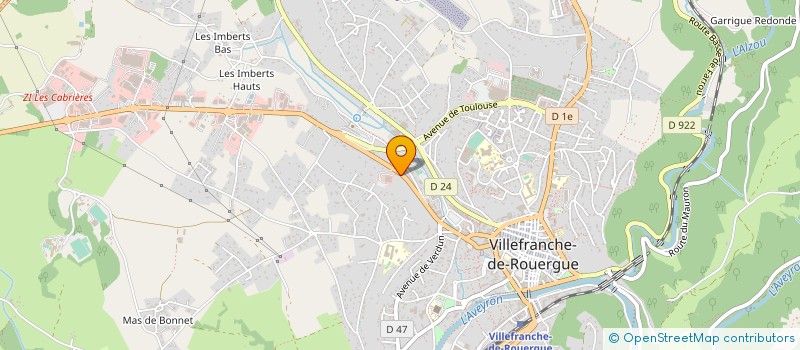 localisation de l'entreprise ODALE à VILLEFRANCHE-DE-ROUERGUE