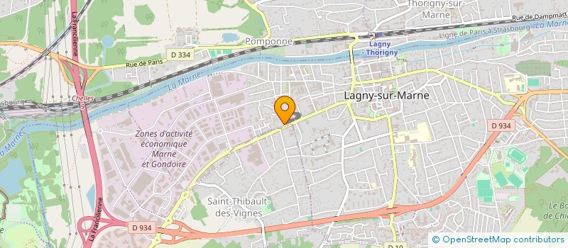 localisation de l'entreprise ODALIBRA DANSE  LAGNY-SUR-MARNE