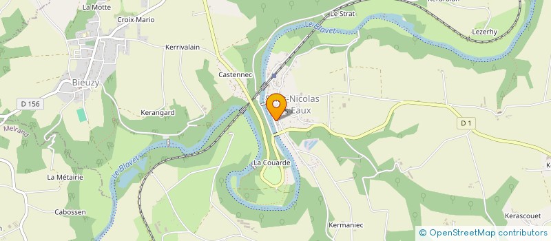 localisation de l'entreprise ODALICE  PLUMELIAU-BIEUZY