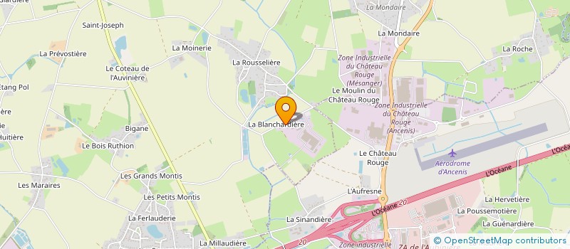localisation de l'entreprise ODALIS à MESANGER
