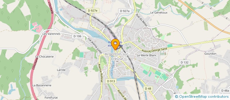 localisation de l'entreprise ODALISK à ARGENTON-SUR-CREUSE