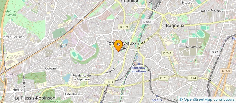 localisation de l'entreprise ODALYON RETAIL VF à FONTENAY-AUX-ROSES