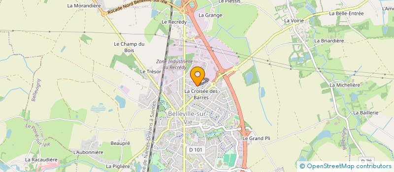 localisation de l'entreprise ODAMANA à LE POIRE-SUR-VIE