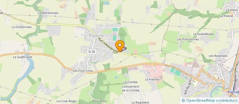 localisation de l'entreprise ODANA à PLUDUNO