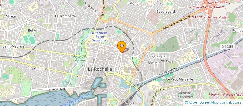 localisation de l'entreprise ODANT  LA ROCHELLE