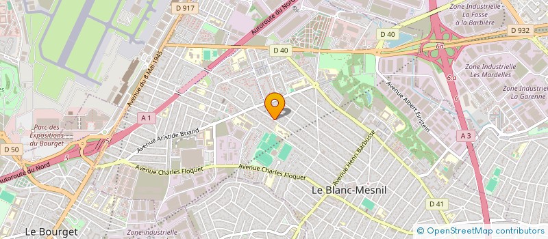 localisation de l'entreprise ODAO à LE BLANC-MESNIL