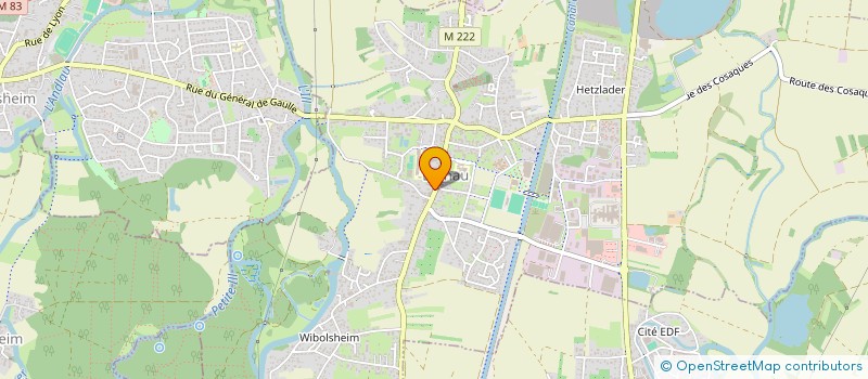 localisation de l'entreprise ODAO  ESCHAU