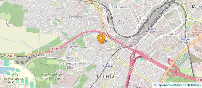 localisation de l'entreprise ODAPYN à PALAISEAU