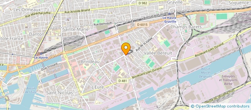 localisation de l'entreprise ODAS à LE HAVRE