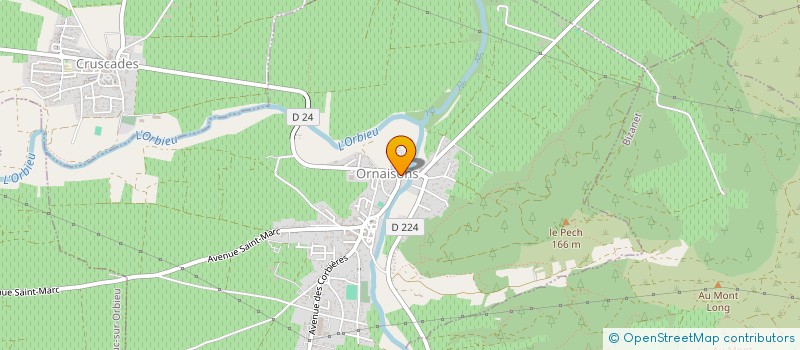 localisation de l'entreprise ODAYA  ORNAISONS