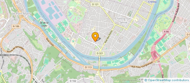 localisation de l'entreprise ODAZUR  CROISSY-SUR-SEINE