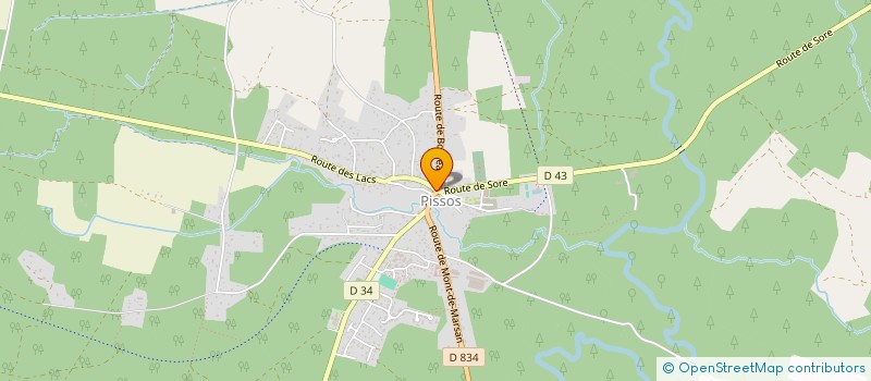 localisation de l'entreprise ODB  PISSOS