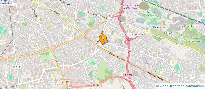 localisation de l'entreprise ODB YESHUART à ANGERS