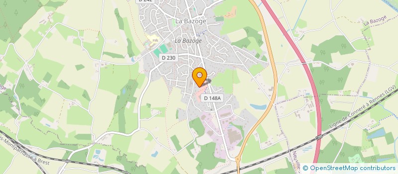 localisation de l'entreprise ODBI à LA BAZOGE