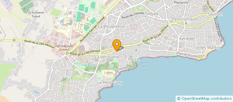 localisation de l'entreprise ODC 44 OUEST DISTRIBUTION COURT AGE 44 à SAINT-NAZAIRE