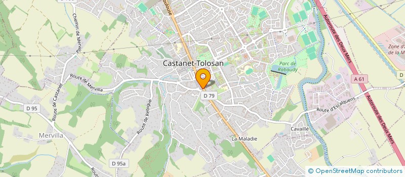 localisation de l'entreprise ODC  CASTANET-TOLOSAN