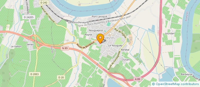 localisation de l'entreprise ODC  ARVEYRES