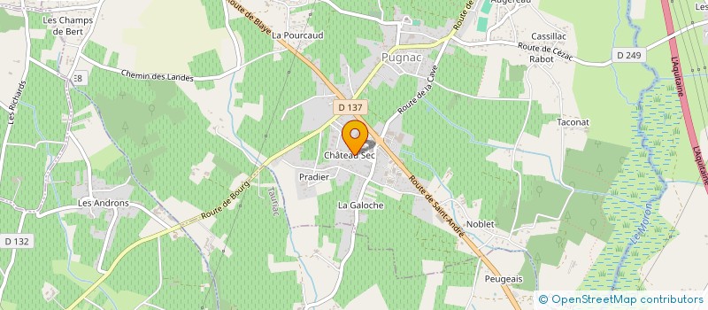 localisation de l'entreprise ODC DISTRIBUTION à PUGNAC