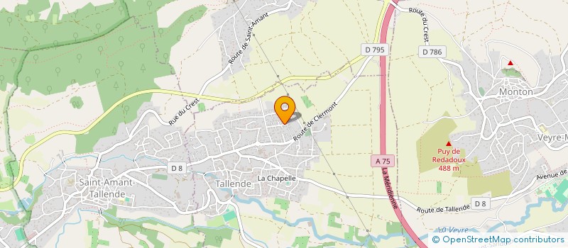 localisation de l'entreprise ODC ELEC  LE CREST