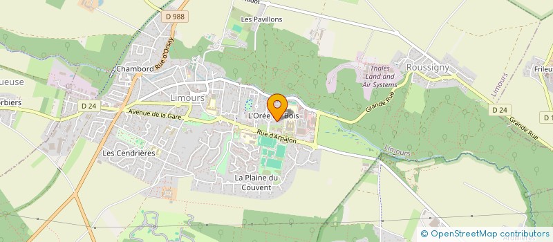 localisation de l'entreprise ODC2 à LIMOURS