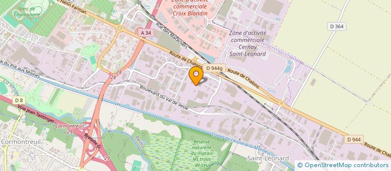 localisation de l'entreprise ODCF SAS  REIMS