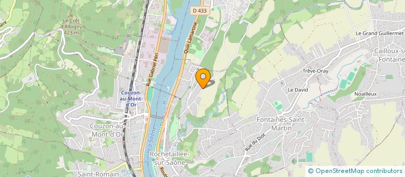 localisation de l'entreprise ODD  ROCHETAILLEE-SUR-SAONE