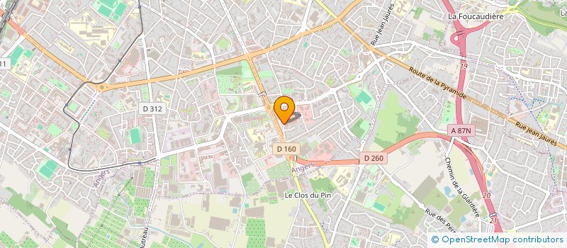 localisation de l'entreprise ODDAR à ANGERS