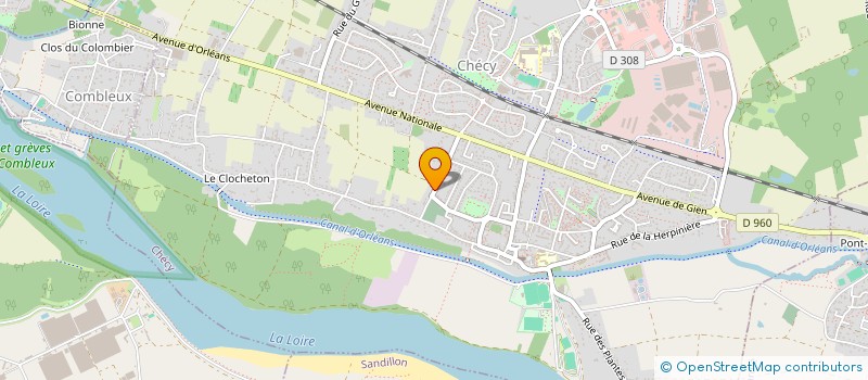 localisation de l'entreprise ODDE - LR72F  CHECY