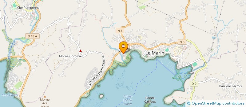 localisation de l'entreprise ODDIN SCI à LE MARIN
