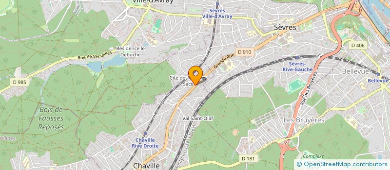 localisation de l'entreprise ODDMAN à CHAVILLE