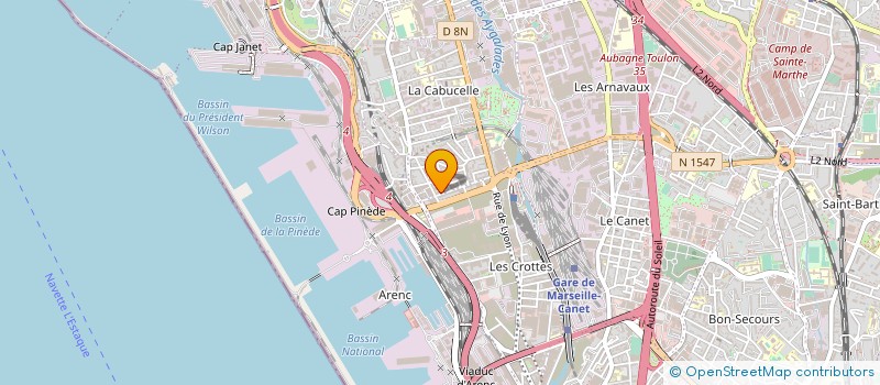 localisation de l'entreprise ODDO PIECES AUTO à MARSEILLE