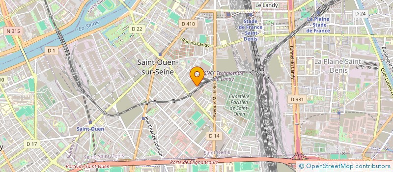 localisation de l'entreprise ODE à SAINT-OUEN-SUR-SEINE