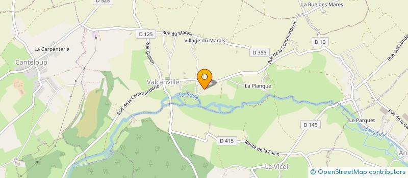 localisation de l'entreprise ODE  VALCANVILLE