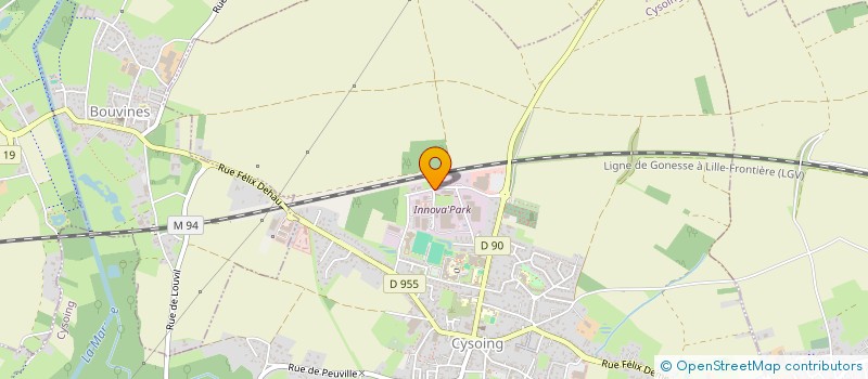 localisation de l'entreprise ODE  CYSOING