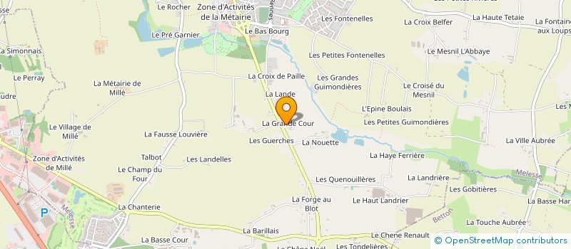localisation de l'entreprise ODE A L'EAU à MELESSE